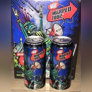 Warped Tour Monster Sparkling Water Full Unopened Lot of 2